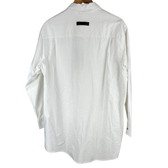Essentials Fear of God Women's Cotton Button Down Long Sleeve Size X-Small NWT - Picture 2 of 9